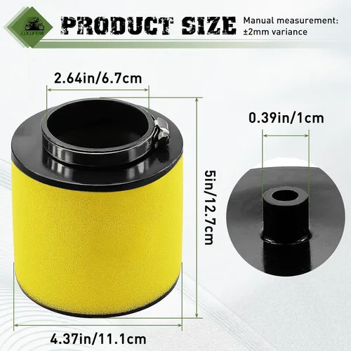 Vista 2 de LOCOPOW Filtro de aire TRX300 TRX450 FW 17254-HC5-900 para Honda FourTrax 300 TRX300FW TRX300 Foreman 400 TRX400FW Foreman 450 TRX450S TRX450FM