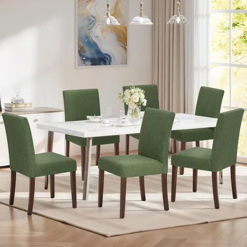 Vista 20 de MALOL Juego de 2 sillas de comedor tapizadas, sillas de comedor de tela, modernas sillas de comedor de madera, sillas auxiliares de cocina, silla