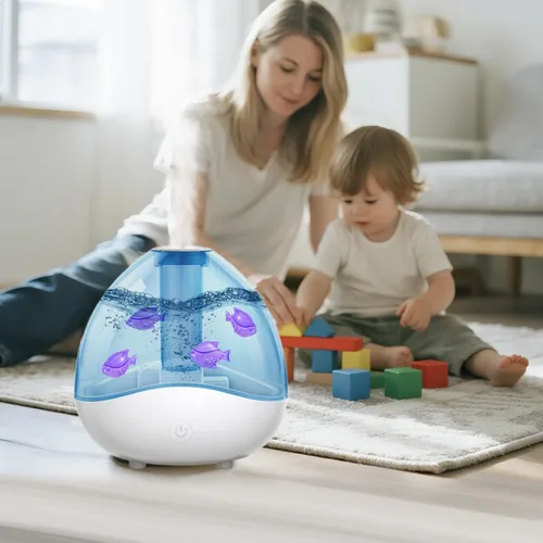 Vista 5 de Limpiador de tanque humidificador, 10 filtros de humidificador universales para peces compatibles con gotas, gotas, humidificadores de niebla cálida