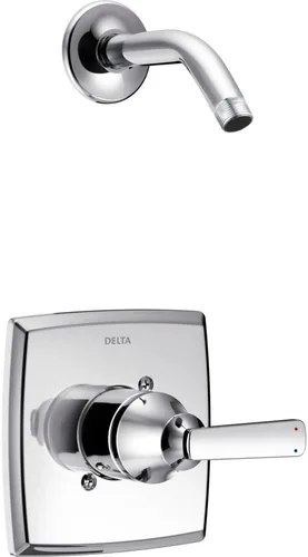Vista 5 de Delta Ashlyn 14 Series T14264-CZLHD - Juego de grifo de ducha de una sola función, kit de moldura de mango de válvula dorado, bronce champán