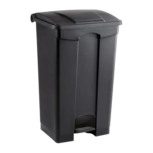 Vista 5 de Plástico Step-On receptáculo de residuos, Bronceado Canela