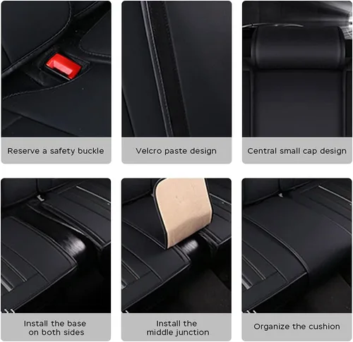 Vista 8 de Fundas de asiento de coche para Tucson 2005-2022, cómodos protectores de automóvil, impermeables, fáciles de limpiar, funda de asiento universal