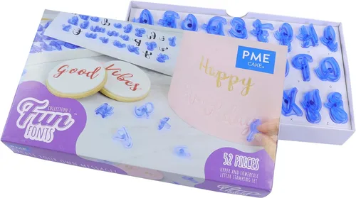 Vista 7 de PME Fun Fonts - Juego de 52 sellos del alfabeto, mayúsculas e inferiores, colección 1