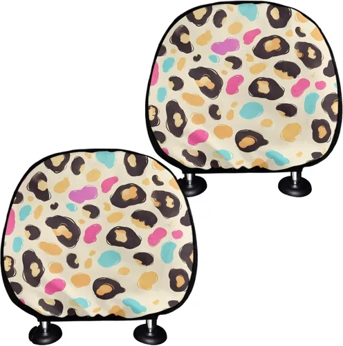 Vista 13 de Funda personalizada para reposacabezas de asiento de automóvil, regalos personalizables, transpirables, paquete de 2 fundas de cojín para asiento