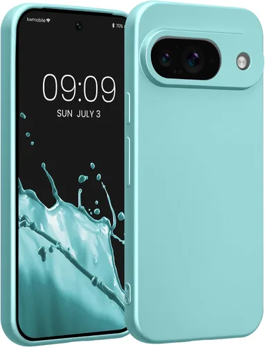 Vista 95 de kwmobile Funda compatible con Google Pixel 9 - Funda protectora delgada de TPU para teléfono - Acabado mate suave - Piedra antigua