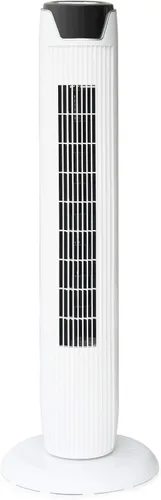 Vista 3 de SPT SF-1536W: Ventilador de torre con control remoto y temporizador en blanco