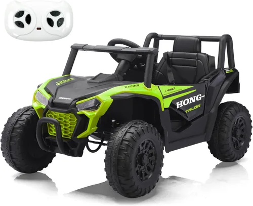 Vista 10 de Coche eléctrico de 12 V para niños, juguetes con control remoto, UTV para Azul
