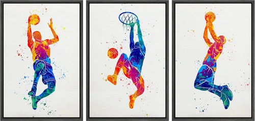 Vista 18 de wall26 Lienzo enmarcado para pared, juego de arte de primer plano, detalles de costuras de béisbol, atletas deportivos, fotografía, moderno