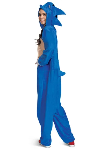 Vista 4 de Disfraz de Sonic de la película Sonic 2 para adultos Multicolor