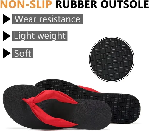Vista 5 de MAIITRIP Chanclas cómodas con correa de tela para mujer con soporte de arco