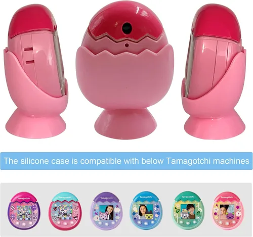 Vista 4 de Base de escritorio para Tamagotchi Pix Pet con cámara (rosa)