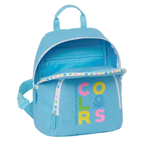 Vista 5 de Mochila Benetton Spring Mini Celeste 25 x 30 x 13 cm
