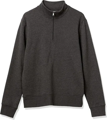 Vista 9 de Tienda Essentials - Sudadera de vellón, cuarto de cremallera y manga larga para hombre