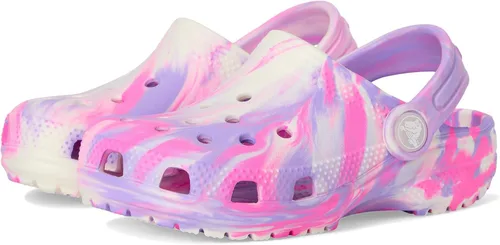 Vista 38 de Crocs - Zuecos clásicos para niños, diseño de teñido anudado jaspeado