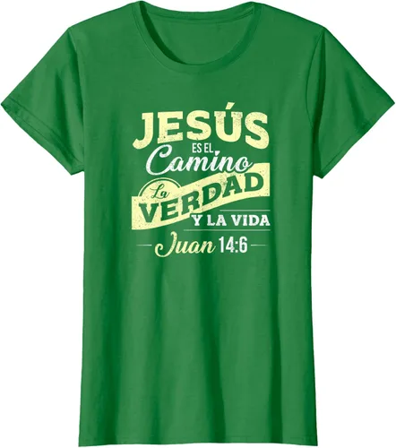 Vista 28 de Camisas de la Biblia de Jesus para los Cristianos Camiseta Española Negro
