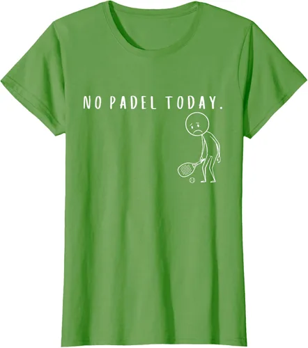 Vista 4 de No Padel Today Funny Padel Stickman Padel Playera Jugador de Tenis