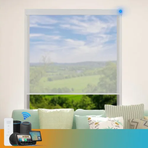 Vista 9 de Light Filtering 1%-10% Openness Solar Fabric Sample