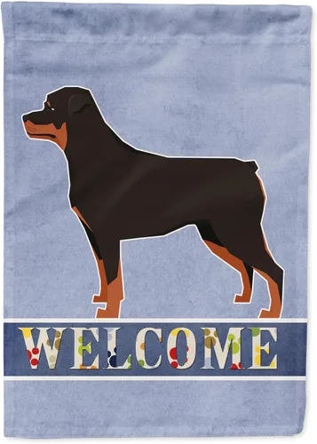 Vista 44 de Caroline's Treasures CK3704GF Bandera de jardín de bienvenida de Akita Shepherd Black and Tan - Bandera decorativa para patio exterior, patio