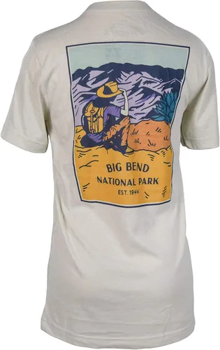 Vista 2 de Sendero Big Bend National Parks Camiseta Whitecap Gris