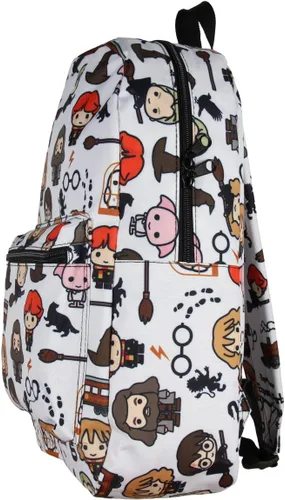 Vista 2 de Bioworld Harry Potter Mochila para portátil Chibi Personajes Art Bolsa sublimada