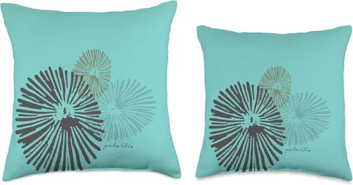 Vista 3 de Opihi Teal - Pala'ili Almohada de tiro 16x16, multicolor