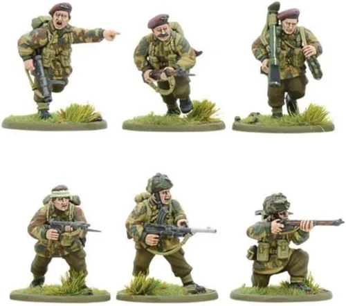 Vista 5 de Warlord Games Paracaidistas aliados aerotransportados británicos – Miniaturas de plástico a escala de 1.102 in para Bolt Action Miniaturas altamente