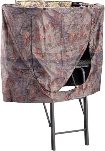 Vista 2 de Guide Gear Universal Hunting Tree Stand Blind, Camo Tent, Deer Hunting Accessories