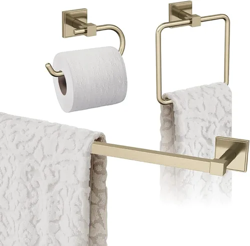 Vista 26 de Amerock Níquel cepillado Appoint 5 piezas Juego de accesorios de baño
