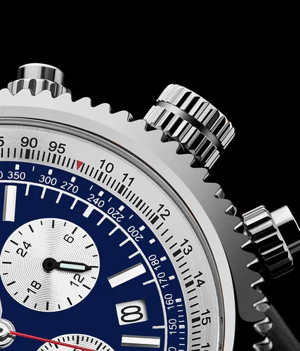 Vista 3 de Stuhrling Original Reloj de vestir para hombre - Reloj de pulsera cronógrafo con taquímetro subdial de 24 horas
