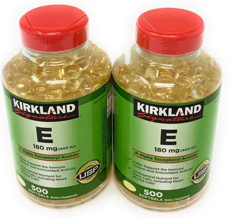 Vista 3 de Vitamina E 400 lu Kirkland Signature™ 500 cápsulas blandas
