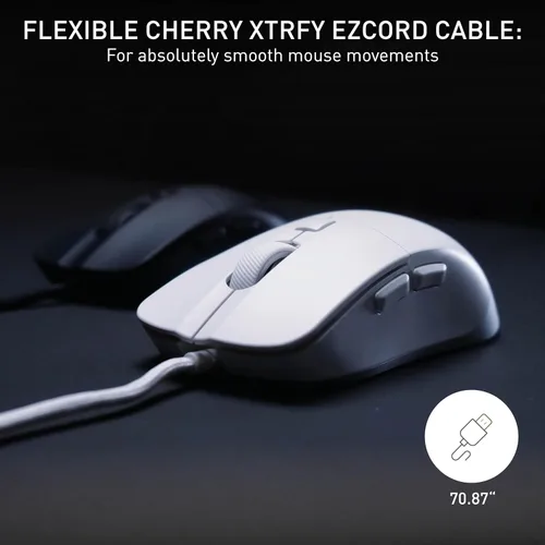 Vista 6 de M50 Mouse de Juegos con Cable (Con Cable, Blanco)