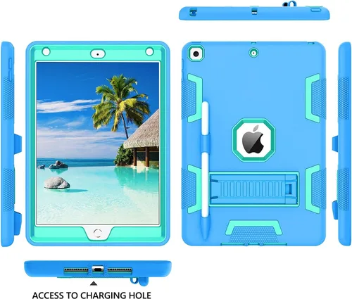 Vista 5 de BENTOBEN - Funda para iPad de 9.ª generación/iPad de 8.ª generación/iPad de 7.ª generación, funda para iPad de 10.2 de 2021/2020/2019, 3 en 1, funda