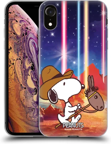Vista 182 de Head Case Designs Funda de gel con licencia oficial de Peanuts Nebula Cactus Needles Snoopy Space Cowboy [protección de grado militar] compatible