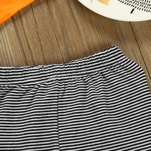 Vista 8 de GUMEMO Disfraz de calabaza de Halloween sin mangas con sombrero para bebé y niña Naranja