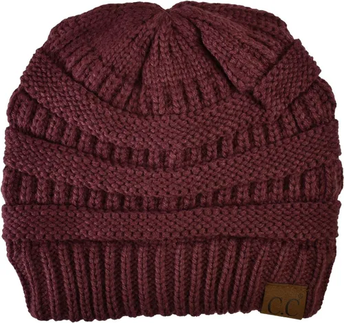 Vista 502 de C.C Trendy Warm Chunky Soft Stretch Cable Knit Beanie