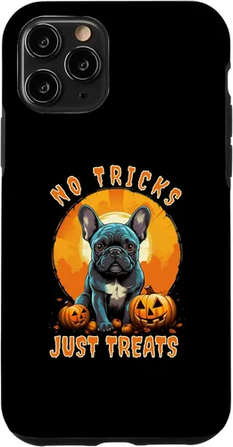 Vista 27 de iPhone 16 No Tricks Just Treats French Bulldog Halloween Frenchie Case