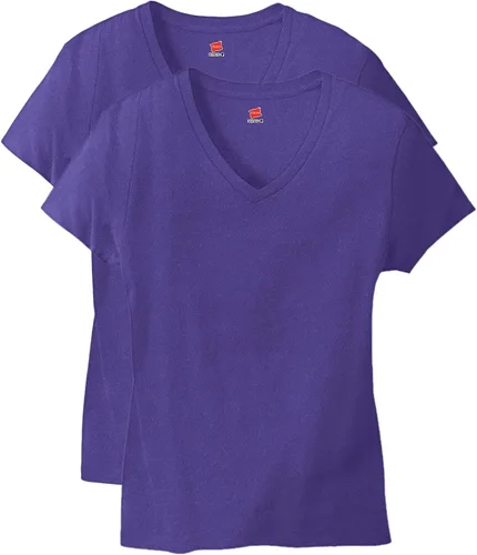 Vista 9 de Hanes Women's Nano Premium Cotton V-Neck T-Shirt Pack