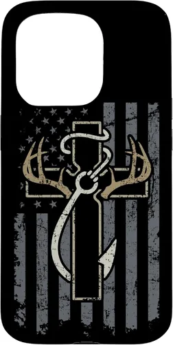 Vista 21 de Faith Hunting Fishing - Christian Cross USA Hunter Fisherman Case for iPhone 17