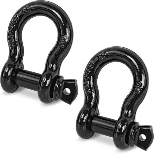 Vista 8 de Grilletes de anillo D, grillete de horquilla de 1/2" con tornillo de 9/16", 26,400 libras de resistencia a la rotura, grillete robusto