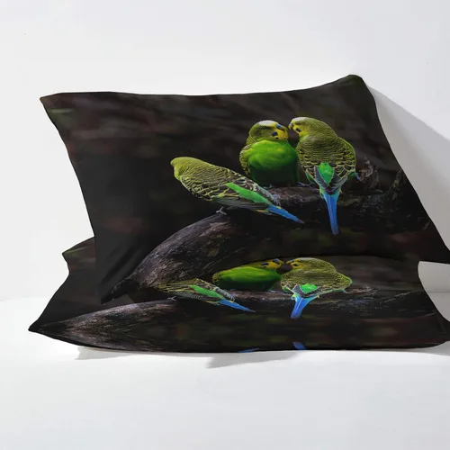 Vista 3 de Z3-&-299 - Juego de sábanas y fundas de almohada estampadas de 4 piezas, sábana bajera ajustable de microfibra suave con bolsillo profundo, sábana