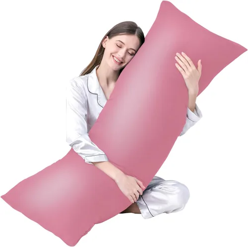 Vista 23 de DOWNCOOL Relleno de almohada de cuerpo completo de lujo con funda de fibra, almohada corporal ultrasuave para dormir, inserto de almohada de cama