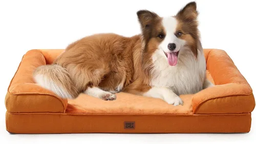 Vista 42 de EHEYCIGA – Cama ortopédica impermeable para perros pequeños, de espuma viscoelástica tipo caja de huevos, con bordes elevados y base antideslizante