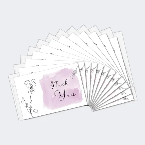 Vista 2 de Tree-Free Greetings Tarjetas de agradecimiento de condolencias, diseños artísticos, 12 tarjetas + sobres blancos, fabricadas en Estados Unidos