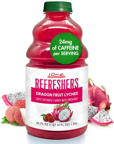 Vista 8 de Dr. Smoothie Refreshers Blood Orange Coconut Ginger – Hecho con jugo de fruta real – Concentrado de bebida, sin colores artificiales, estable