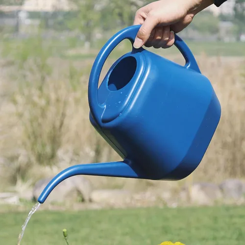 Vista 3 de Regadera de 1 galón para plantas de interior, boquilla larga 2026 de gran capacidad, regadera de plástico moderna con mango ergonómico, regadera al