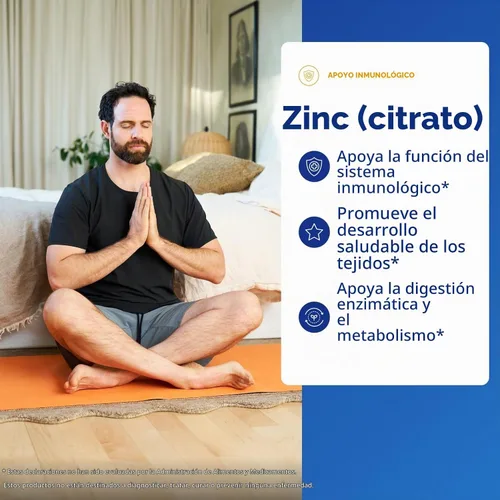 Vista 3 de Pure Encapsulations Zinc (Citrato), 60 Cápsulas