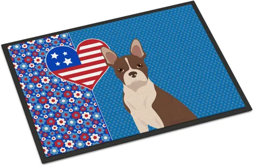 Vista 142 de Caroline's Treasures WDK5119JMAT Airedale Terrier USA - Tapete para interiores o exteriores, 24 x 36 pulgadas, tapete para puerta delantera