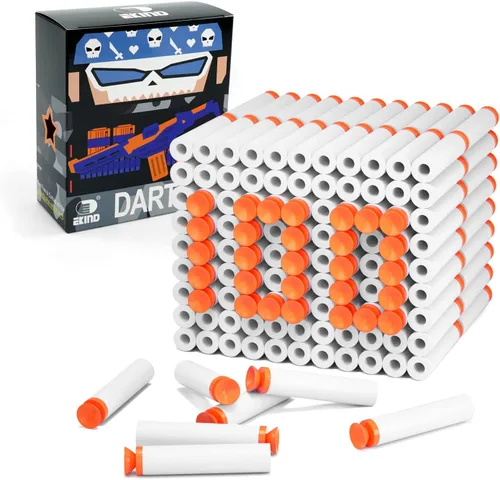 Vista 8 de EKIND Paquete de 100 piezas de repuesto de dardos de succión de bala de espuma compatible con NERF N-Strike Series Blaster (negro)