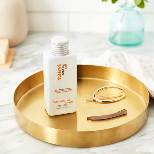 Vista 2 de Aceite para el cabello épico 13 en 1 con aceite de argán y aceite de coco, para todo tipo de cabello, vegano, sin sulfatos, sin parabenos