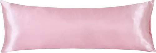Vista 34 de Juego de 2 fundas de almohada de seda satinada de lujo para cabello y piel, fundas de almohada de satén con cierre de cremallera (estándar